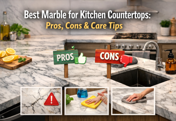 Best Marble for Kitchen Countertops: Pros, Cons & Care Tips