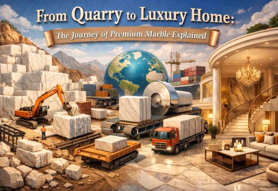 From Quarry to Luxury Home: The Journey of Premium Marble Explained
