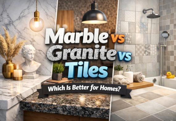 Marble vs Granite vs Tiles: Which Is Better for Homes?